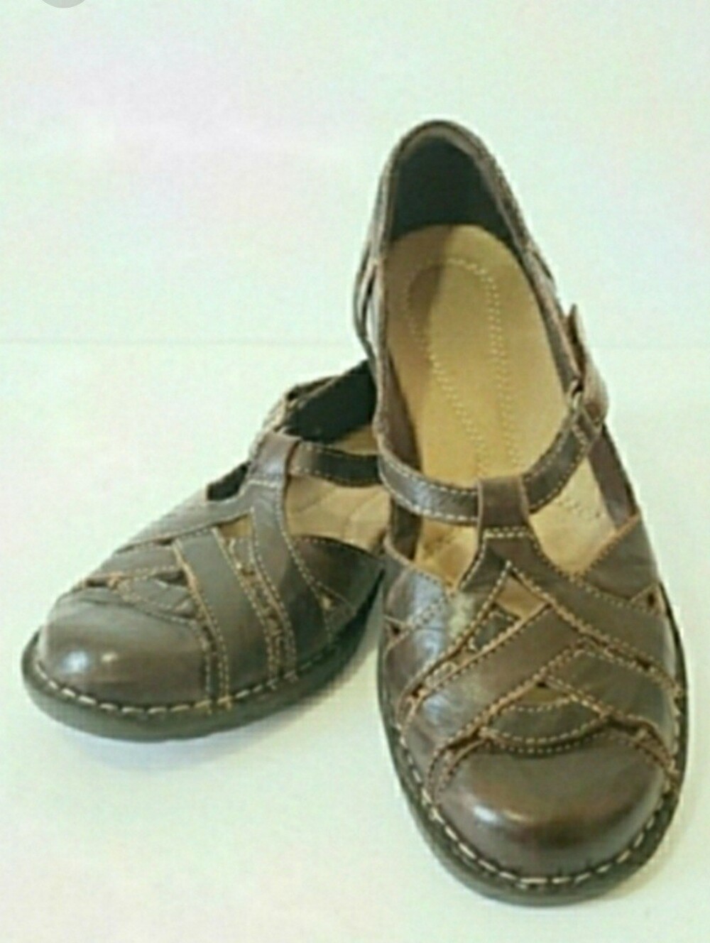 Clarks Leather Mary Jane Flats Slipon Loafers Walking Shoes